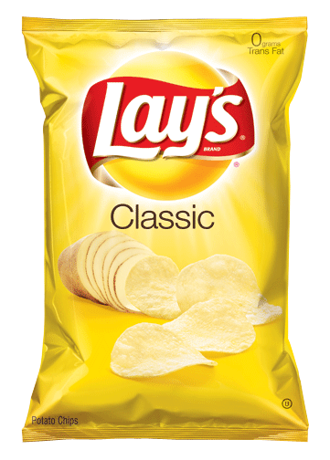 Bag of Lays Classic Potato Chips